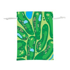 Golf Course Par Green Lightweight Drawstring Pouch (s) by Loisa77