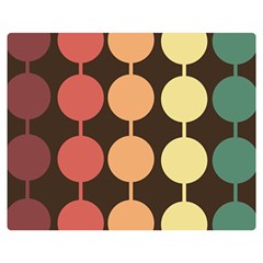 Pattern Circle Retro Design Two Sides Premium Plush Fleece Blanket (teen Size) by Loisa77