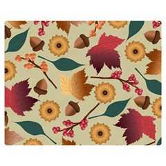 Autumn Leaves Autumn Colour Season Two Sides Premium Plush Fleece Blanket (teen Size) by Loisa77