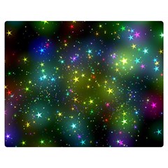 Stars Coloured Lights Background Two Sides Premium Plush Fleece Blanket (teen Size) by Loisa77