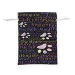 Footprints Path Mystery Unknown Lightweight Drawstring Pouch (M) Back