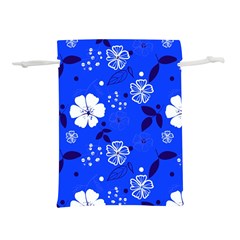 Blooming Seamless Pattern Blue Colors Lightweight Drawstring Pouch (s) by Ket1n9