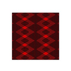 Pattern Rot Schwarz Satin Bandana Scarf 22  X 22  by dedoma