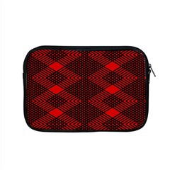 Pattern Rot Schwarz Apple Macbook Pro 15  Zipper Case by dedoma