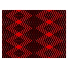 Pattern Rot Schwarz Premium Plush Fleece Blanket (extra Small) by dedoma