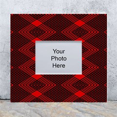 Pattern Rot Schwarz White Wall Photo Frame 5  X 7  by dedoma