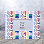 Illustrations Of Fish Texture Modulate Sea Pattern White Tabletop Photo Frame 4 x6  Front