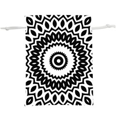 Circular Concentric Radial Symmetry Abstract Lightweight Drawstring Pouch (xl) by Proyonanggan
