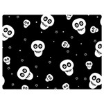 Skull Pattern Two Sides Premium Plush Fleece Blanket (Baby Size) 40 x30  Blanket Front