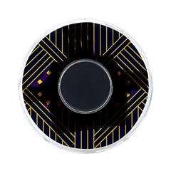 Line Square Pattern Violet Blue Yellow Design On-the-go Memory Card Reader by Ravend