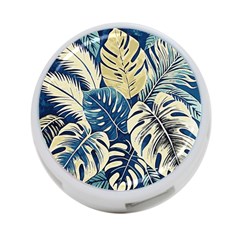 Abstract Art Tropical Leaves 4-port Usb Hub (two Sides) by Valentinaart