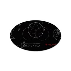 Math Board Circuit Circuits Computer Shield Tech Technology Sticker (oval) by Loisa77