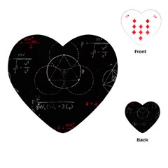 Math Board Circuit Circuits Computer Shield Tech Technology Playing Cards Single Design (heart) by Loisa77