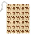 Camel Pattern Design Clothing Drawstring Pouch (5XL) Back