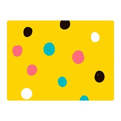 Moles Points Background Pattern Two Sides Premium Plush Fleece Blanket (mini) by Loisa77