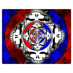 The Grateful Dead Two Sides Premium Plush Fleece Blanket (teen Size) by Grandong