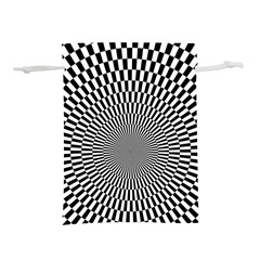 Circles Checkered Abstract Abstraction Art Lightweight Drawstring Pouch (m) by Loisa77