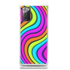 Swirl Twirl Design Pattern Waves Samsung Galaxy Note 20 Tpu Uv Case by Loisa77