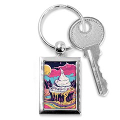 Dessert Chocolate Cream Key Chain (rectangle) by Loisa77
