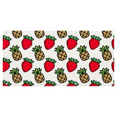 Strawberries Pineapples Fruits Banner And Sign 8  X 4  by Loisa77