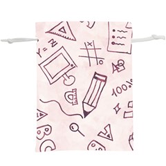 Background Pattern Doodle Wallpaper Lightweight Drawstring Pouch (xl) by Loisa77