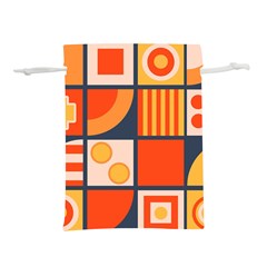 Square Shapes Pattern Design Lightweight Drawstring Pouch (m) by Loisa77