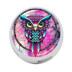 Owl Dreamcatcher 4-port Usb Hub (two Sides) by Grandong