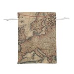 Old Vintage Classic Map Of Europe Lightweight Drawstring Pouch (L) Front