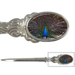 Bird Peacock Feathers Letter Opener Front