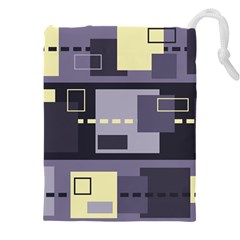 Pattern Design Abstract Lilac Drawstring Pouch (5xl) by Perong