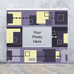 Pattern Design Abstract Lilac White Wall Photo Frame 5  X 7  by Perong