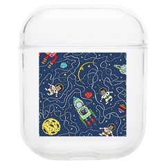 Cat Space Astronaut Rocket Maze Soft Tpu Airpods 1/2 Case by Perong