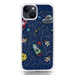Cat Space Astronaut Rocket Maze iPhone 14 TPU UV Print Case Front