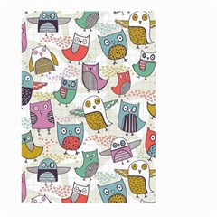Owl Animal Bird Pattern Large Garden Flag (two Sides) by Perong
