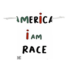 America  I Am Race Lightweight Drawstring Pouch (l) by RiverRootz