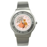 Vases Art Plant Boho Bohemian Stainless Steel Watch Front
