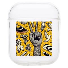 Yellow Template Design Soft Tpu Airpods 1/2 Case by Perong