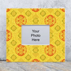 Art Pattern Design Background White Wall Photo Frame 5  X 7  by Perong