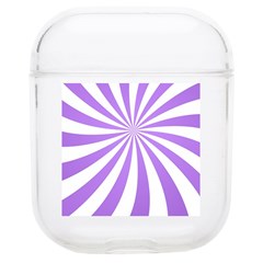 Spiral Vortex Rays Lavender Swirl Purple Soft Tpu Airpods 1/2 Case by Salmanaz77