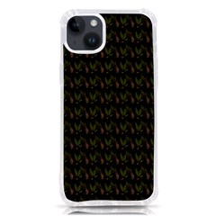 Fern Pattern 2 Black Iphone 14 Plus Tpu Uv Print Case by snowwhitegirl