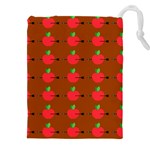 Apple Arrow Pattern Design Drawing Drawstring Pouch (5XL) Front