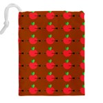 Apple Arrow Pattern Design Drawing Drawstring Pouch (5XL) Back