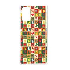 Template Christmas Pattern Samsung Galaxy Note 20 Tpu Uv Case by Proyonanggan