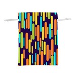 Illustration Abstract Line Lightweight Drawstring Pouch (S) Back
