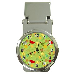 Art Fruits Pattern Money Clip Watches by Maspions