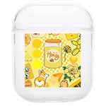 Marillo Pastel Zkt, Aesthetic, Stickers, Yellow Soft TPU AirPods 1/2 Case Front