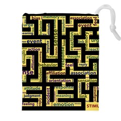 Mindset Stimulus Response Emotion Drawstring Pouch (4xl) by Paksenen