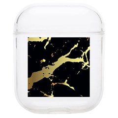 Marble Black, Kiss, Gold, Pretty Soft Tpu Airpods 1/2 Case by kyorashop23