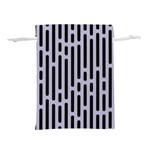 Texture, Stripes, Pattern Lightweight Drawstring Pouch (M) Back