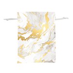 Marble Pattern Lightweight Drawstring Pouch (S) Back